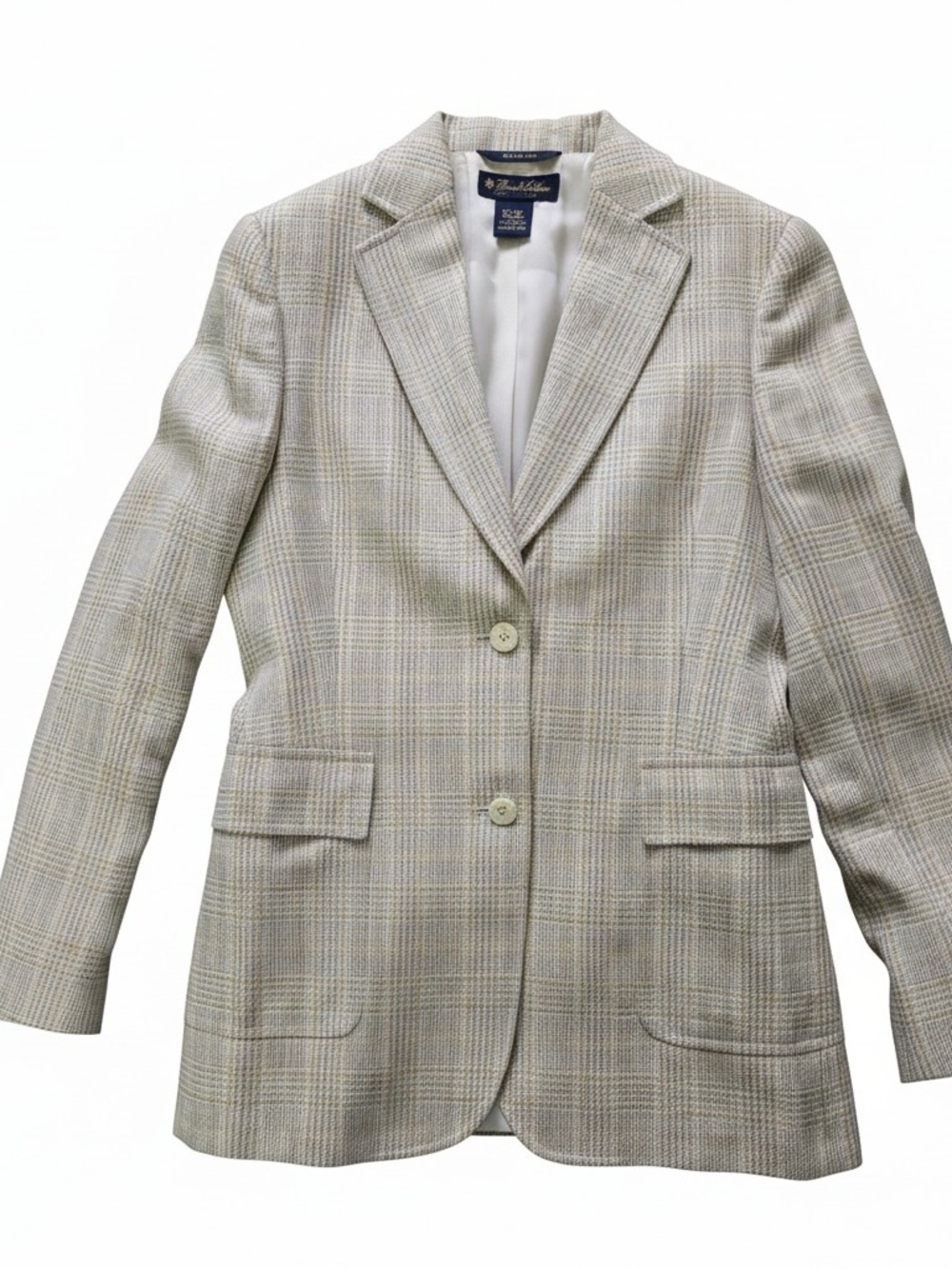 3Brooks Brothers Lightweight Women's Plaid Blazer Jacket